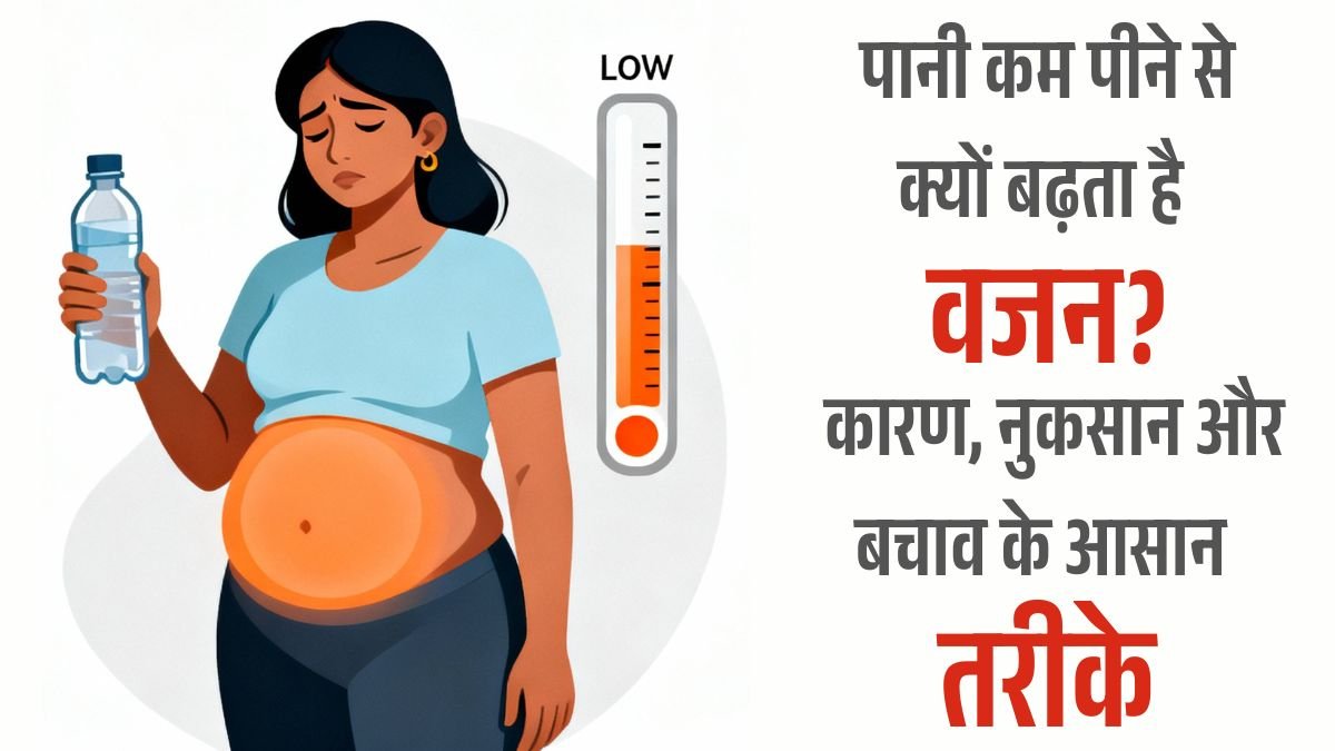 Why does drinking less water increase weight